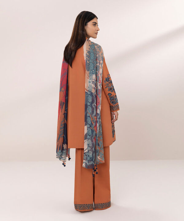 SAPPHIRE | UNSTITCHED 3 PIECE EMBROIDERED LAWN SUIT