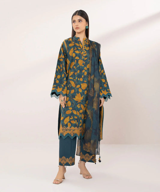 SAPPHIRE | UNSTITCHED 2 PIECE EMBROIDERED CAMBRIC SUIT