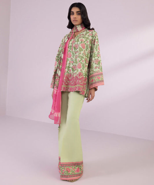 SAPPHIRE | UNSTITCHED 3 PIECE EMBROIDERED LAWN SUIT