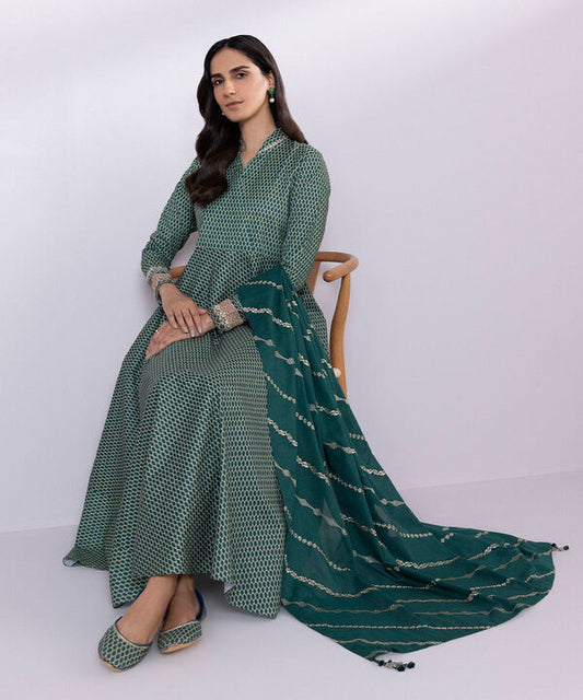 SAPPHIRE | UNSTITCHED 3 PIECE EMBROIDERED CAMBRIC SUIT