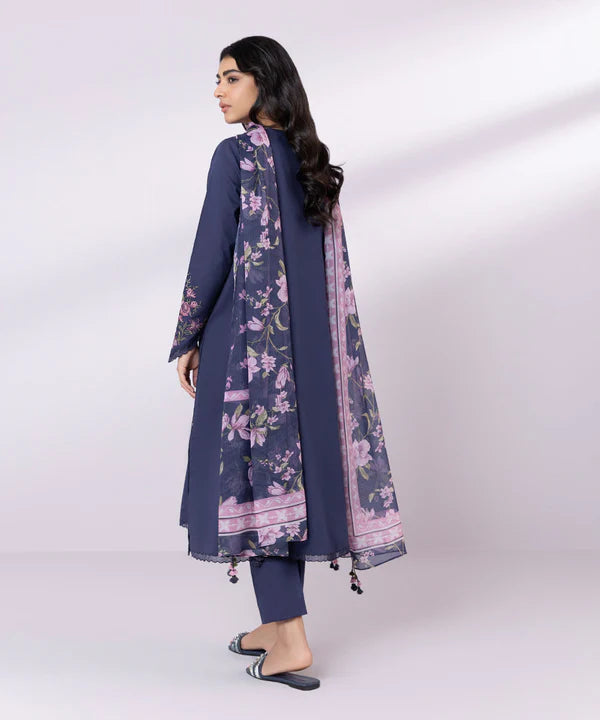 SAPPHIRE | UNSTITCHED 3 PIECE EMBROIDERED CAMBRIC SUIT