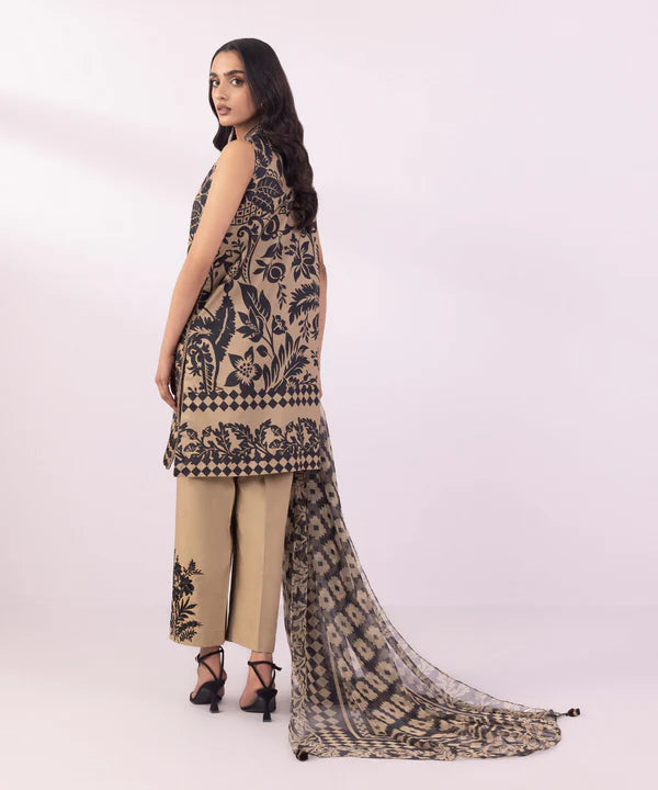 SAPPHIRE | UNSTITCHED 3 PIECE EMBROIDERED CAMBRIC SUIT
