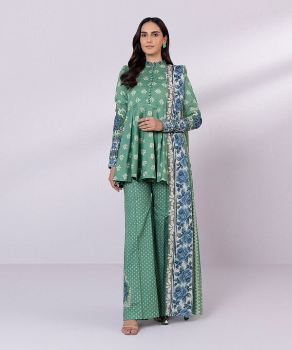 SAPPHIRE | UNSTITCHED 3 PIECE EMBROIDERED LAWN SUIT