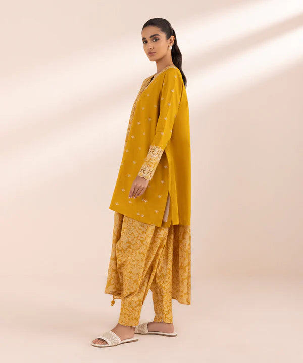 SAPPHIRE | UNSTITCHED 3 PIECE EMBROIDERED LAWN SUIT