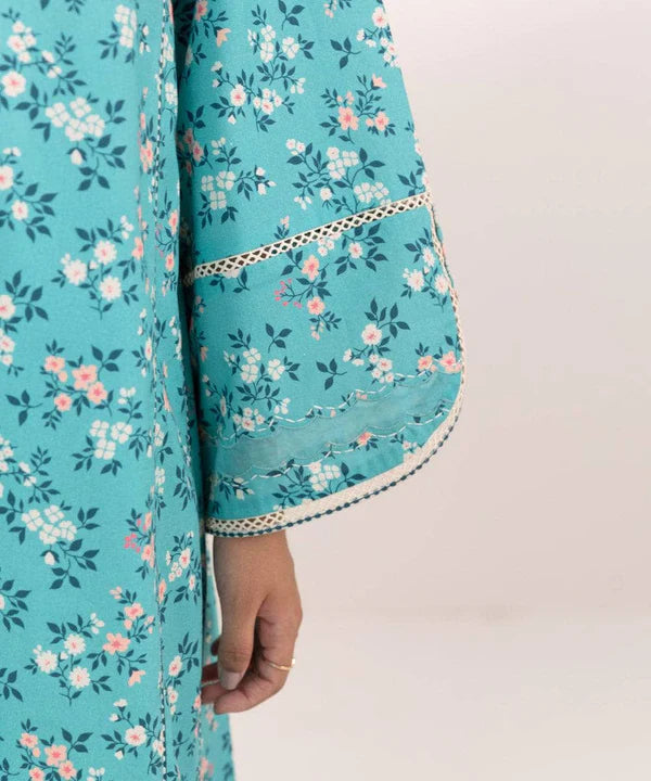 SAPPHIRE | UNSTITCHED 3 PIECE EMBROIDERED COTTON SATIN SUIT
