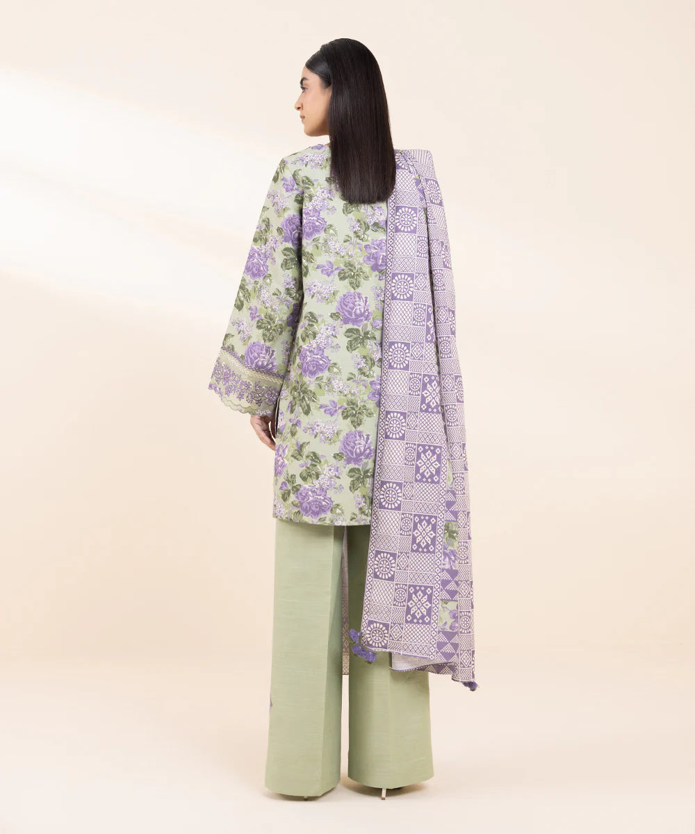SAPPHIRE | UNSTITCHED 3 PIECE EMBROIDERED KHADDAR SUIT