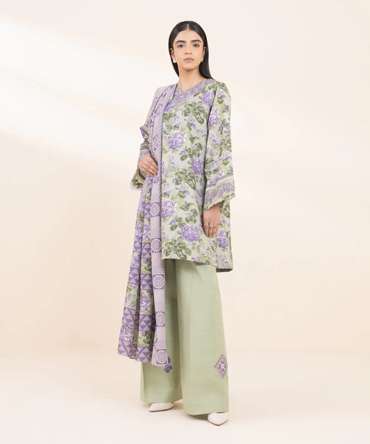SAPPHIRE | UNSTITCHED 3 PIECE EMBROIDERED KHADDAR SUIT