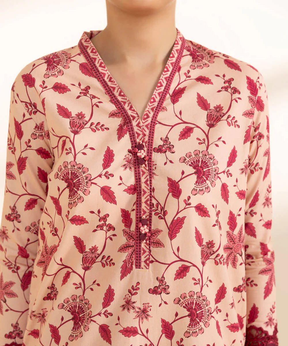 SAPPHIRE | UNSTITCHED 3 PIECE EMBROIDERED COTTON SUIT