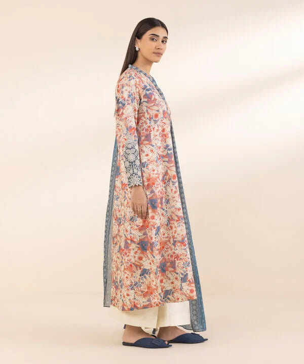 SAPPHIRE | UNSTITCHED 3 PIECE EMBROIDERED LAWN SUIT