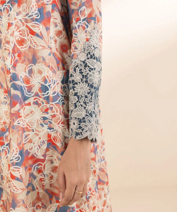SAPPHIRE | UNSTITCHED 3 PIECE EMBROIDERED LAWN SUIT