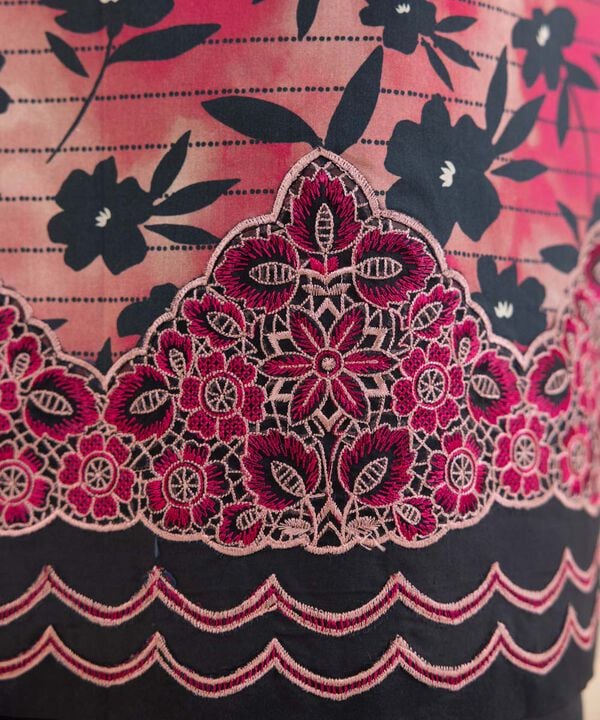 SAPPHIRE | UNSTITCHED 3 PIECE EMBROIDERED COTTON SUIT