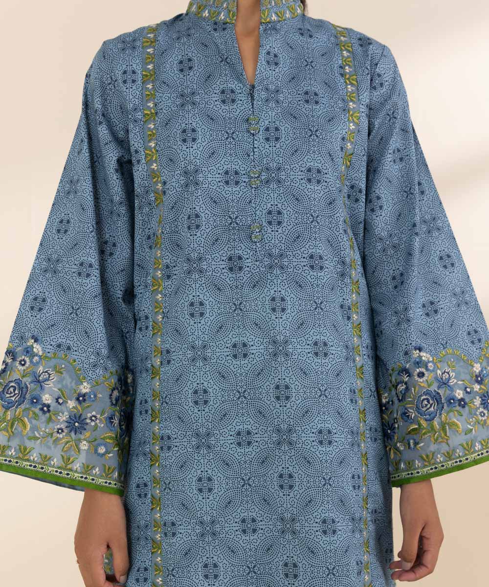 SAPPHIRE | UNSTITCHED 3 PIECE EMBROIDERED LAWN SUIT