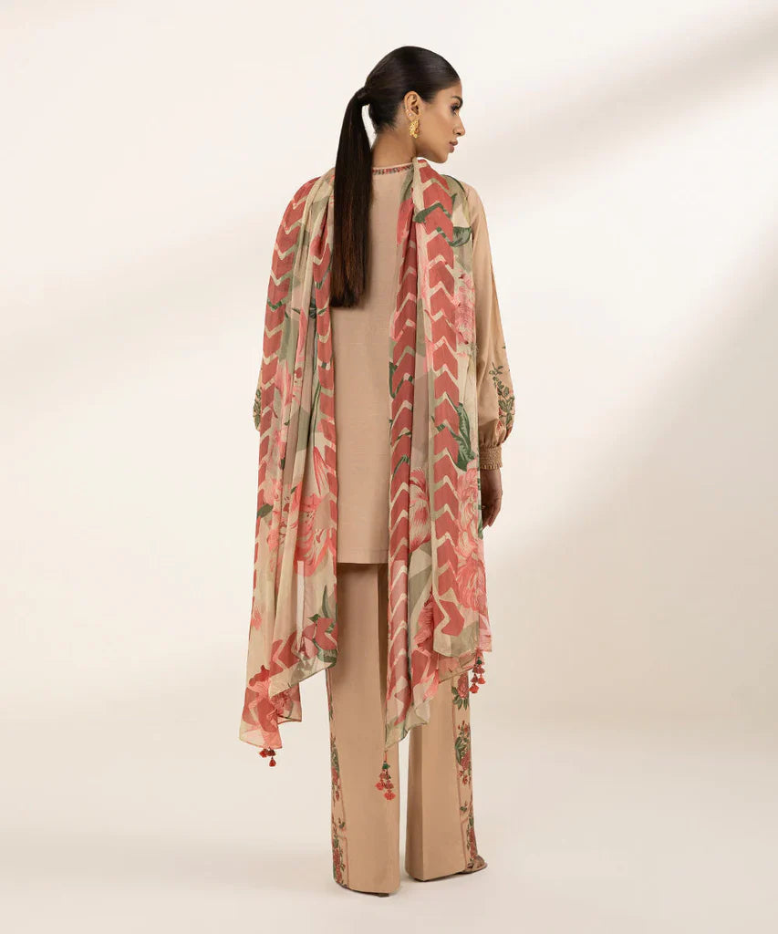 SAPPHIRE | UNSTITCHED 3 PIECE EMBROIDERED LAWN SUIT