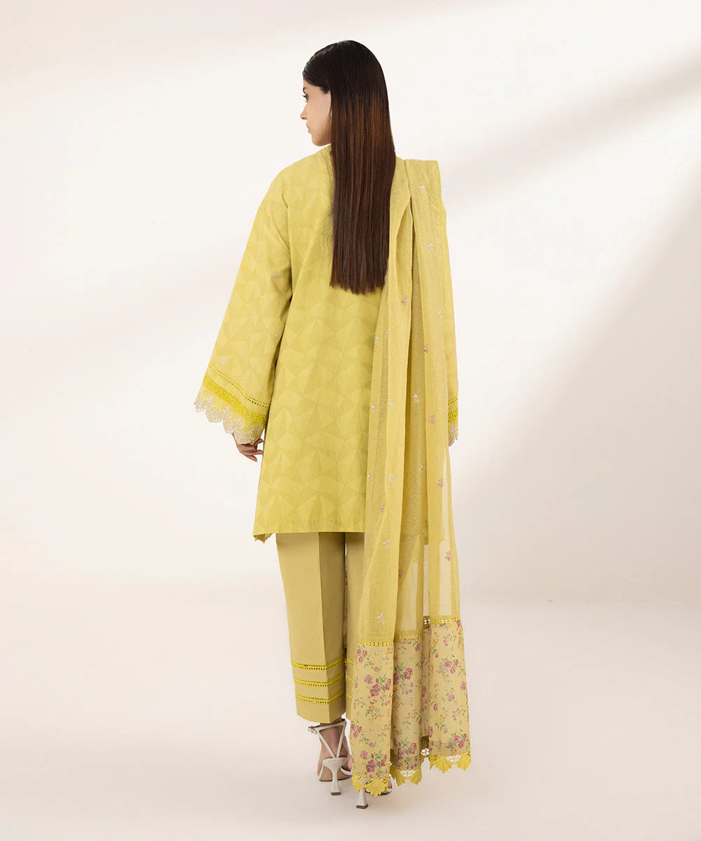 SAPPHIRE | UNSTITCHED 2 PIECE EMBROIDERED JACQUARD SUIT