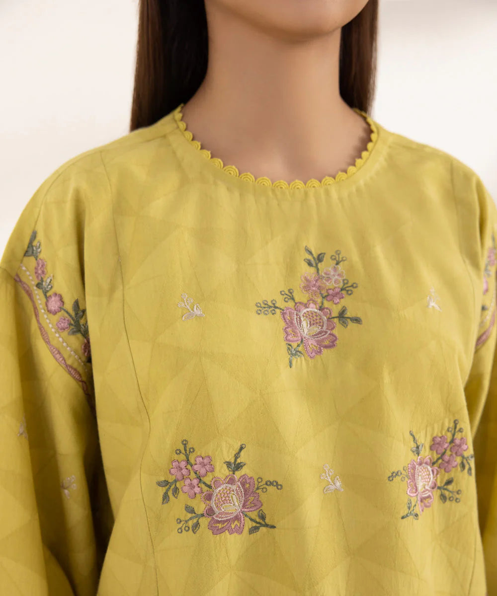 SAPPHIRE | UNSTITCHED 2 PIECE EMBROIDERED JACQUARD SUIT
