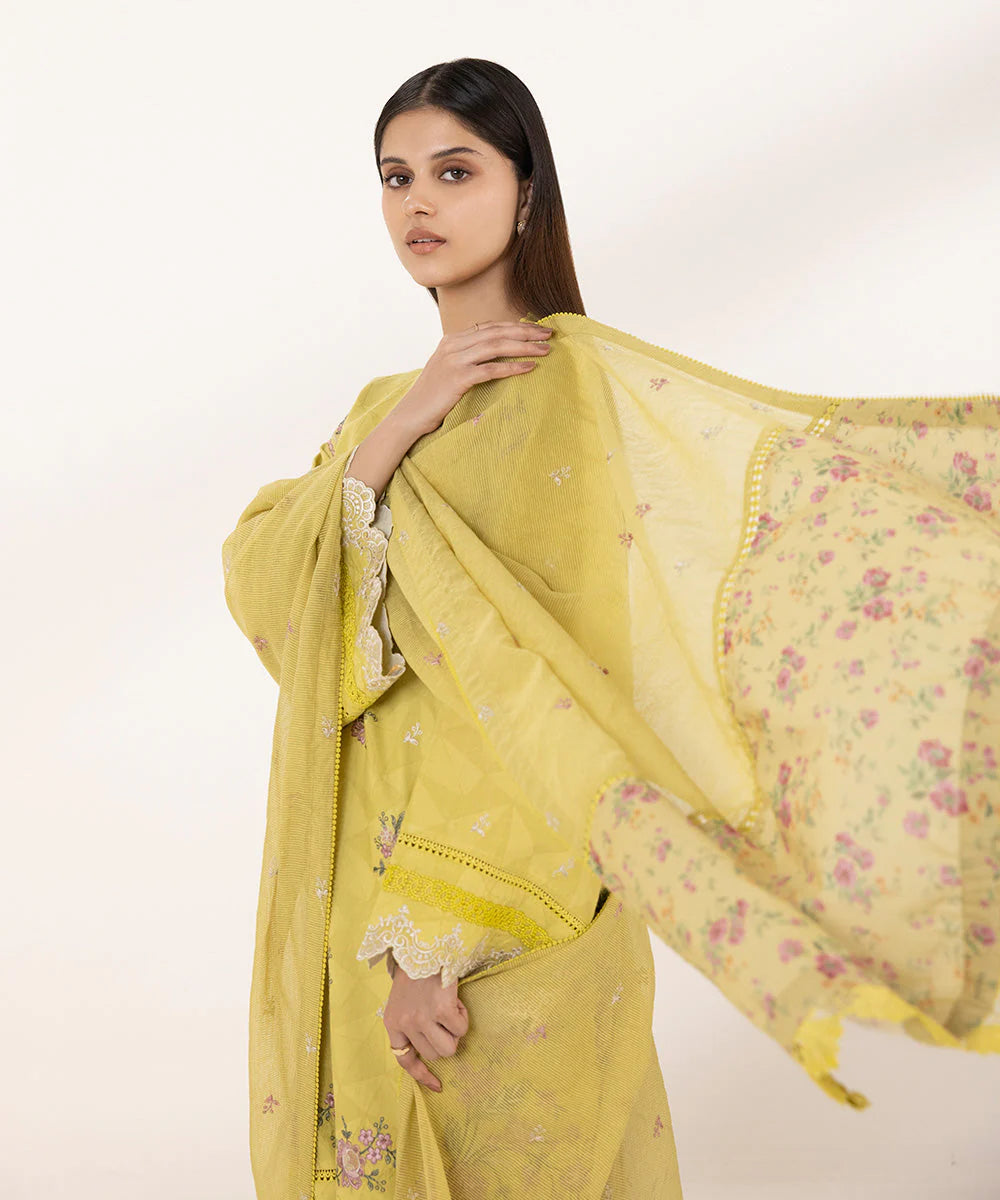 SAPPHIRE | UNSTITCHED 2 PIECE EMBROIDERED JACQUARD SUIT