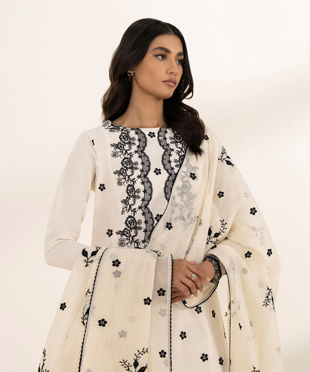 SAPPHIRE | UNSTITCHED 2 PIECE EMBROIDERED JACQUARD SUIT