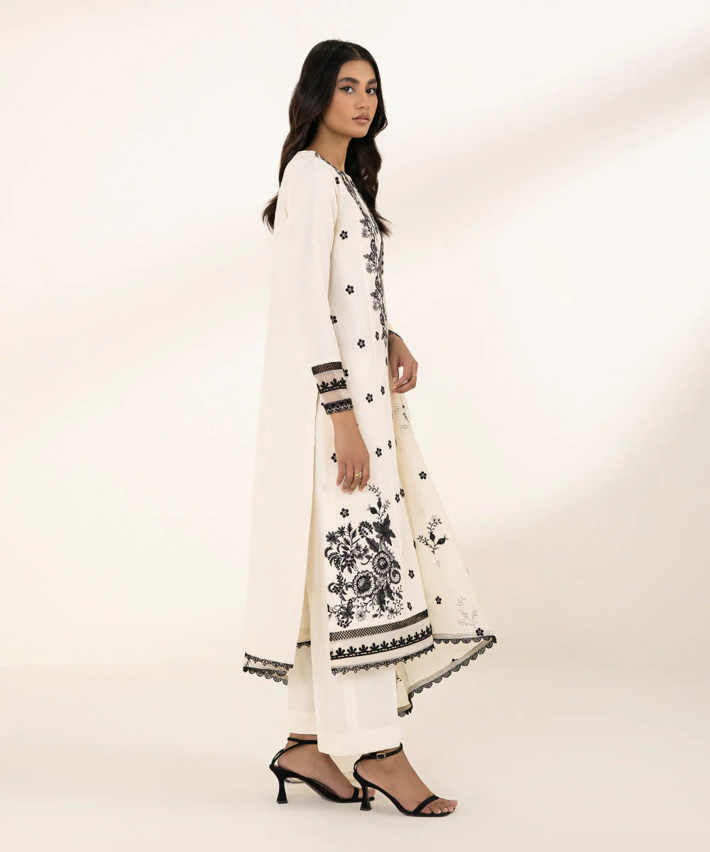 SAPPHIRE | UNSTITCHED 2 PIECE EMBROIDERED JACQUARD SUIT