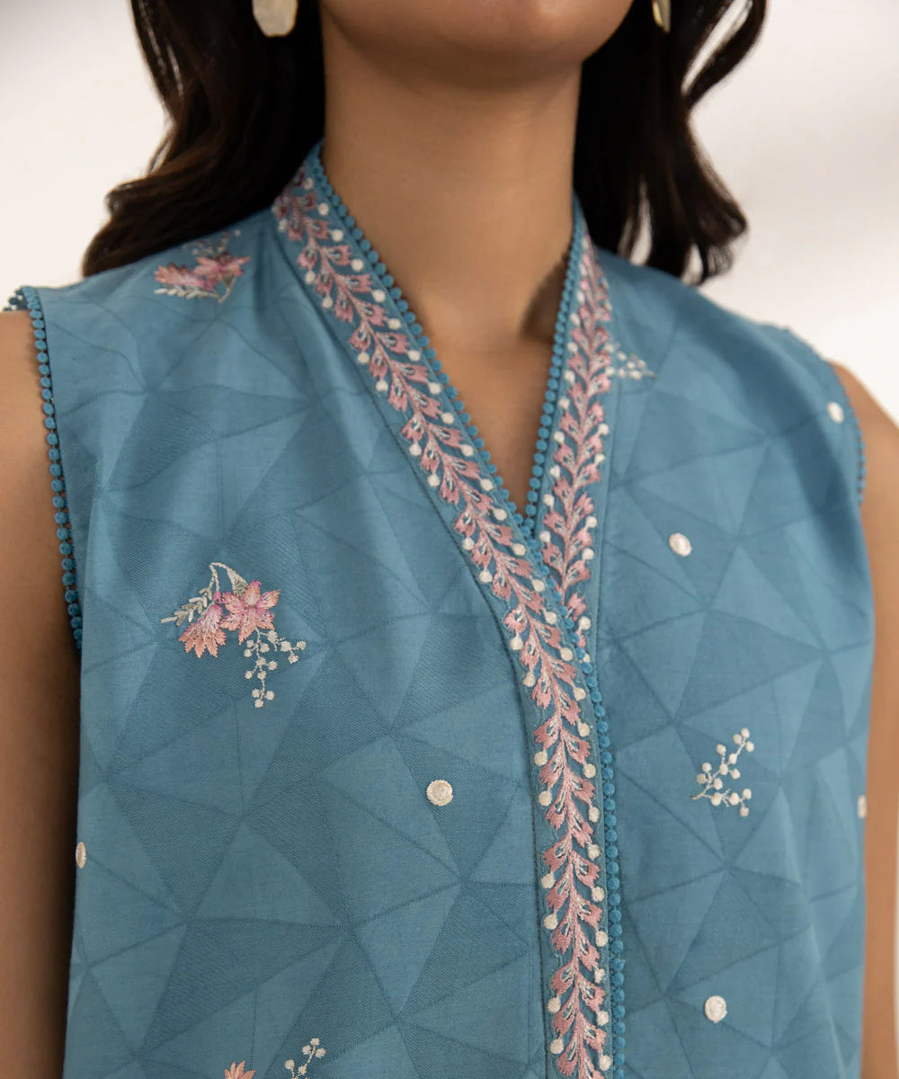 SAPPHIRE | UNSTITCHED 2 PIECE EMBROIDERED JACQUARD SUIT