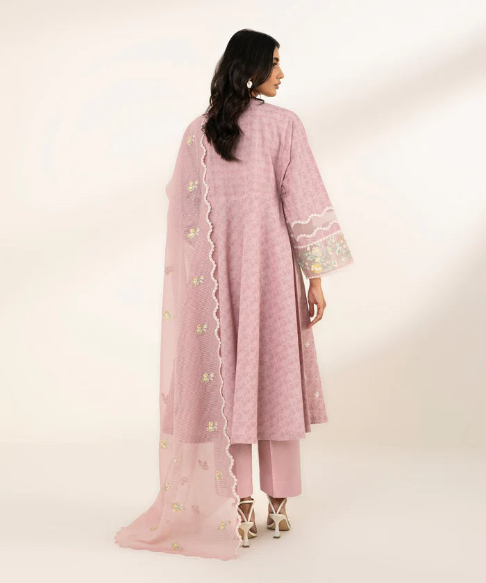SAPPHIRE | UNSTITCHED 3 PIECE EMBROIDERED JACQUARD SUIT