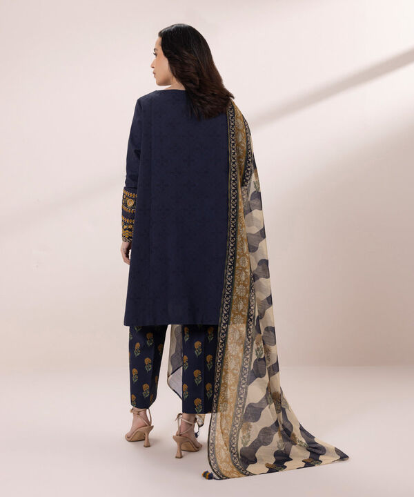 SAPPHIRE | UNSTITCHED 3 PIECE EMBROIDERED JACQUARD SUIT