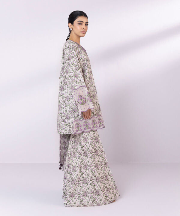 SAPPHIRE | UNSTITCHED 3 PIECE EMBROIDERED LAWN SUIT