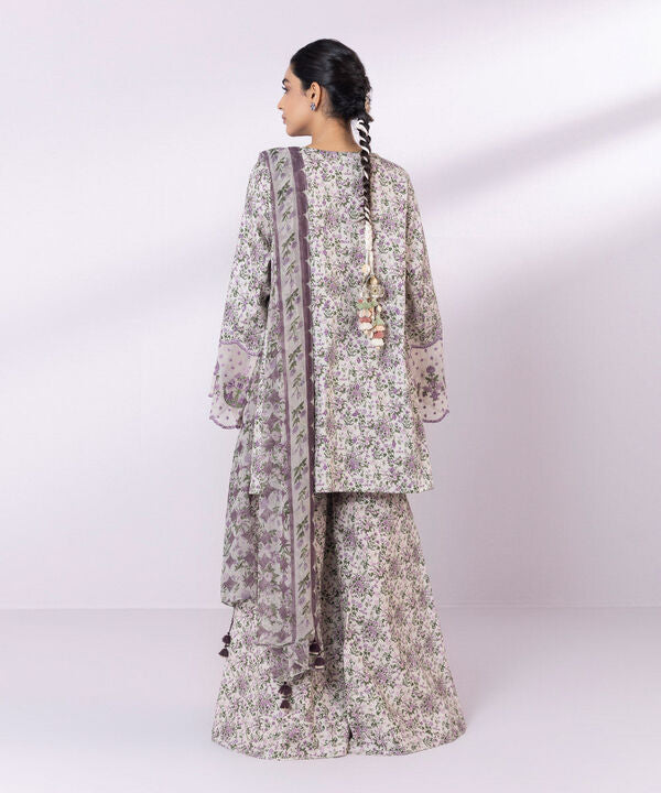 SAPPHIRE | UNSTITCHED 3 PIECE EMBROIDERED LAWN SUIT