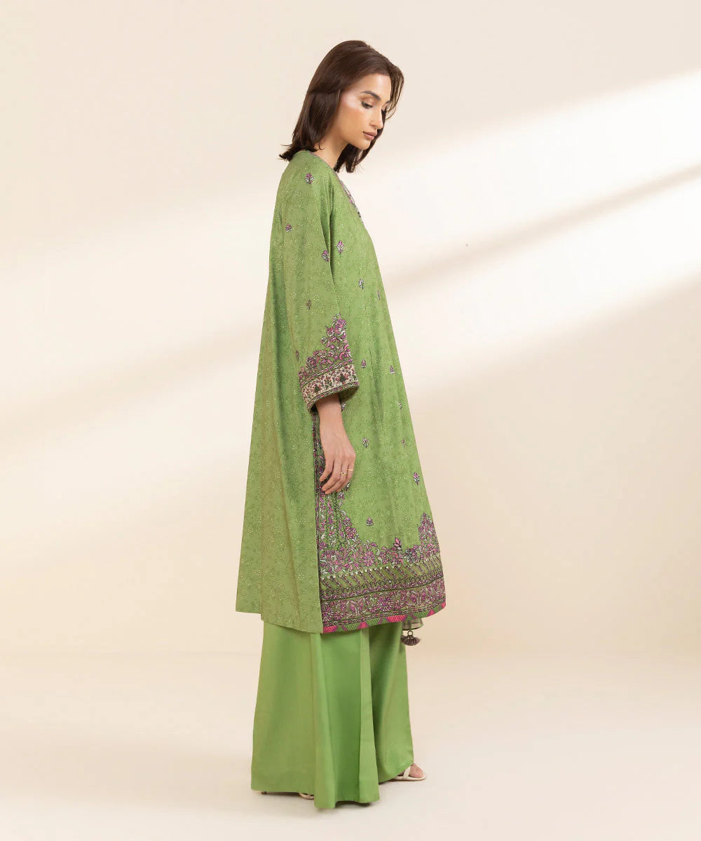 SAPPHIRE | UNSTITCHED 3 PIECE EMBROIDERED JACQUARD SUIT