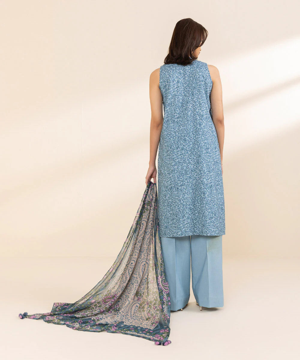 SAPPHIRE | UNSTITCHED 3 PIECE EMBROIDERED JACQUARD SUIT