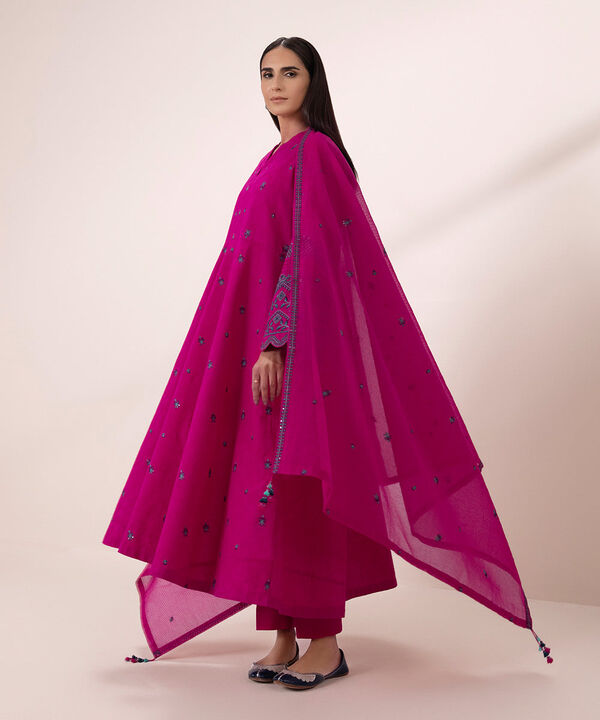 SAPPHIRE | UNSTITCHED 3 PIECE EMBROIDERED JACQUARD SUIT