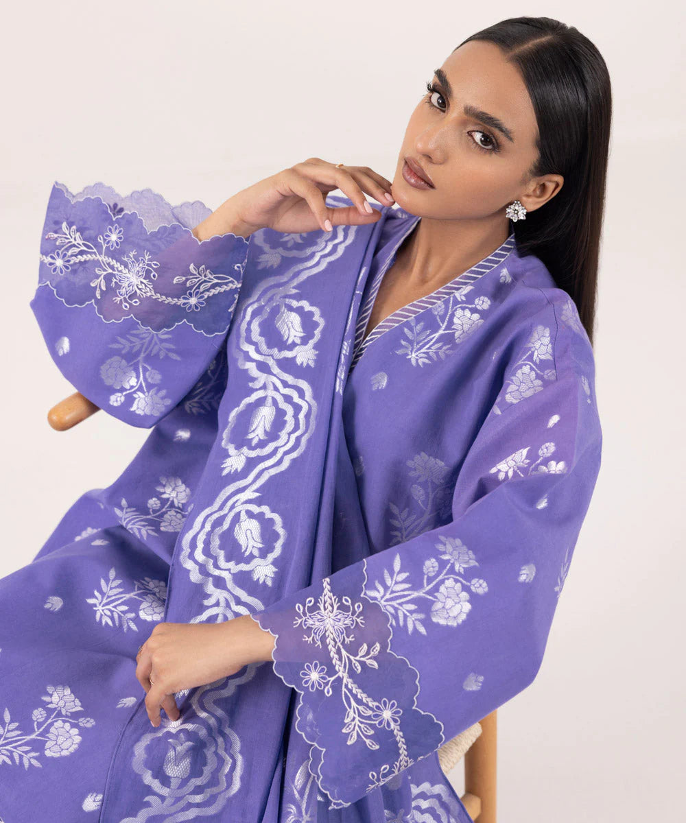 SAPPHIRE | UNSTITCHED 2 PIECE EMBROIDERED JACQUARD SUIT
