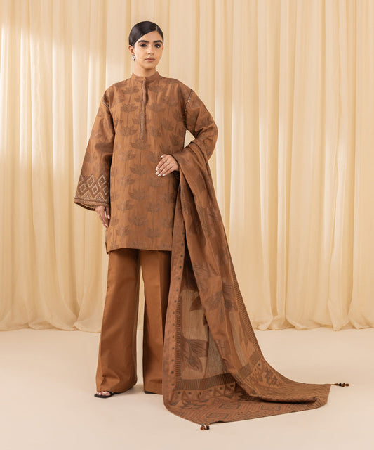 SAPPHIRE | UNSTITCHED 2 PIECE EMBROIDERED JACQUARD SUIT