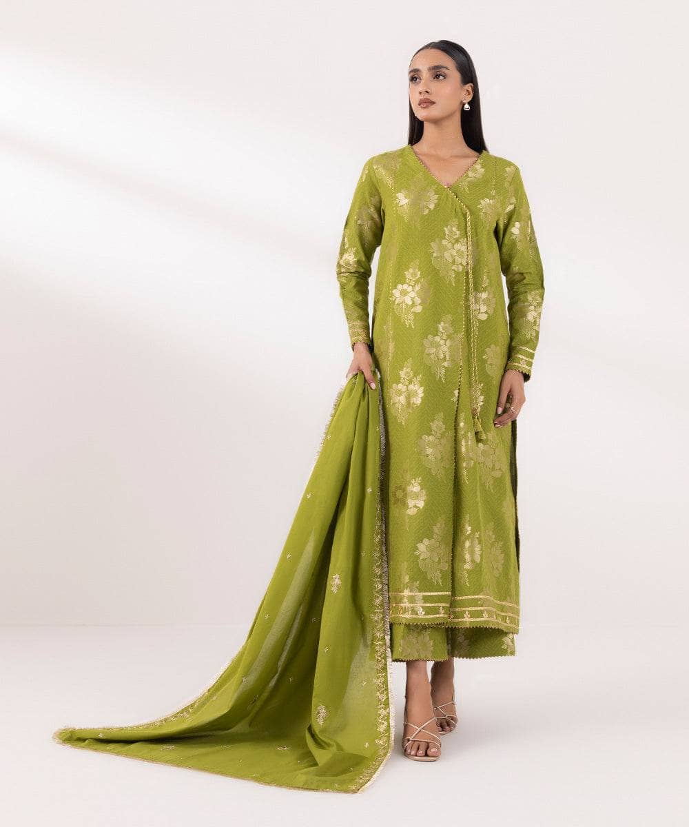 SAPPHIRE | UNSTITCHED 2 PIECE EMBROIDERED JACQUARD SUIT