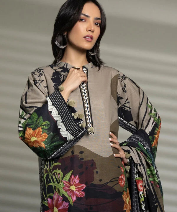 SAPPHIRE | UNSTITCHED 3 PIECE PRINTED LAWN SUIT