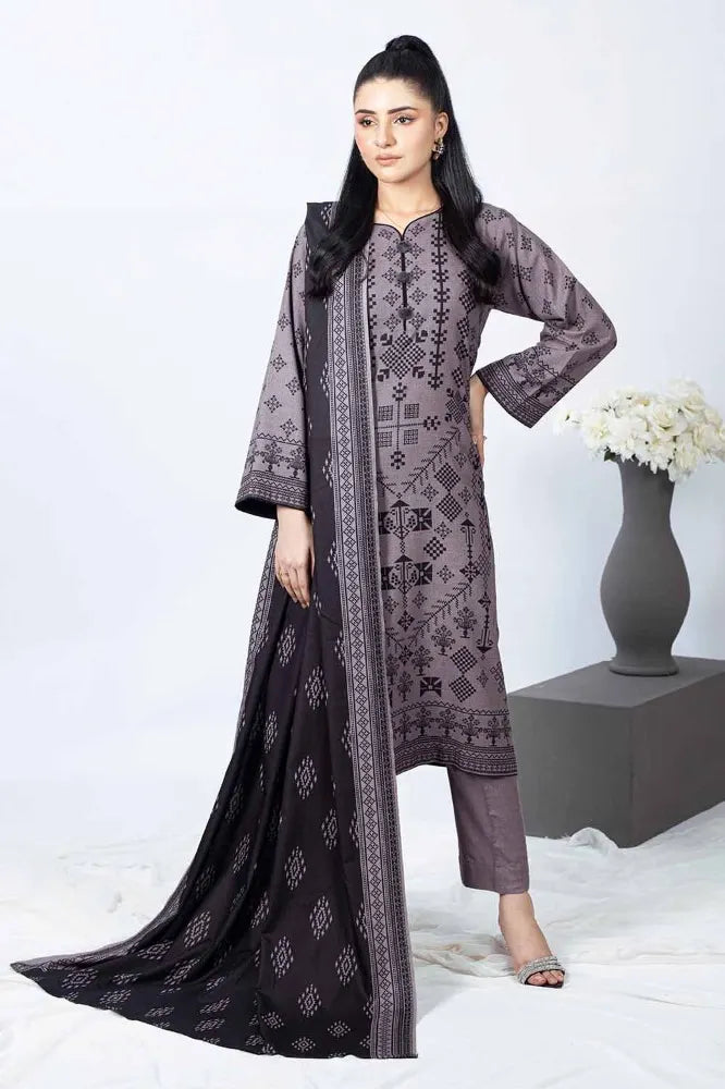 GUL AHMED | 3PC UNSTITCHED PRINTED DHANAK SUIT