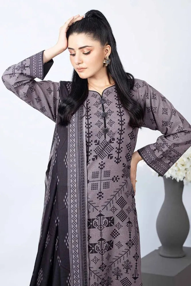 GUL AHMED | 3PC UNSTITCHED PRINTED DHANAK SUIT