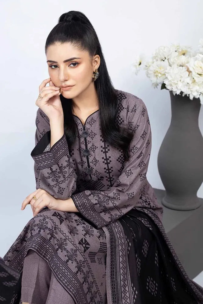 GUL AHMED | 3PC UNSTITCHED PRINTED DHANAK SUIT