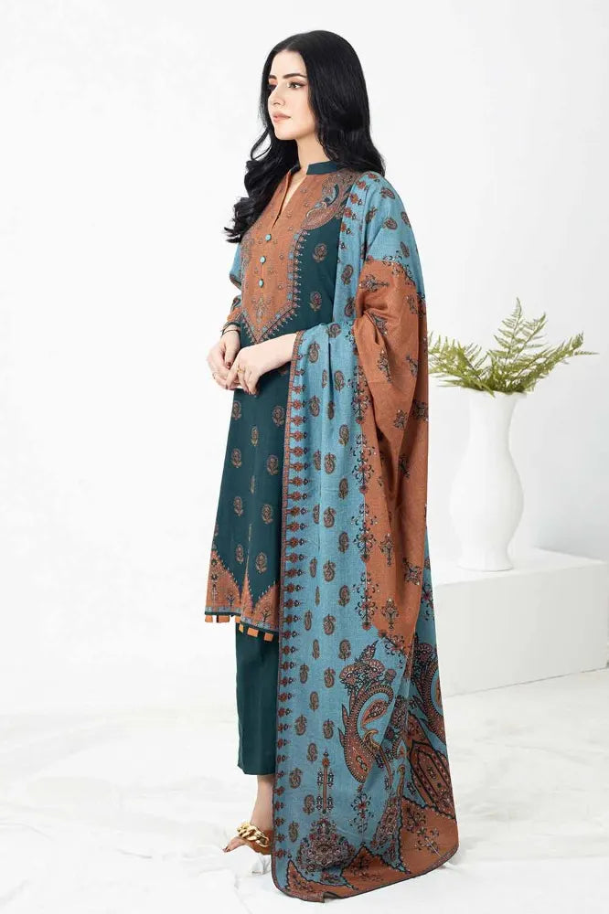 GUL AHMED | 3PC UNSTITCHED PRINTED DHANAK SUIT