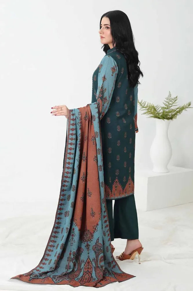 GUL AHMED | 3PC UNSTITCHED PRINTED DHANAK SUIT
