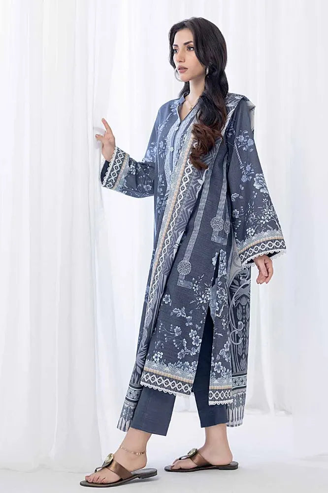 GUL AHMED | 3PC UNSTITCHED PRINTED KHADDAR SUIT