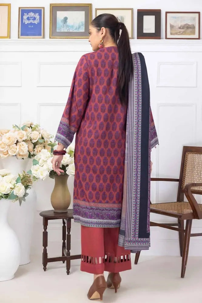 GUL AHMED | 3PC UNSTITCHED PRINTED DHANAK SUIT