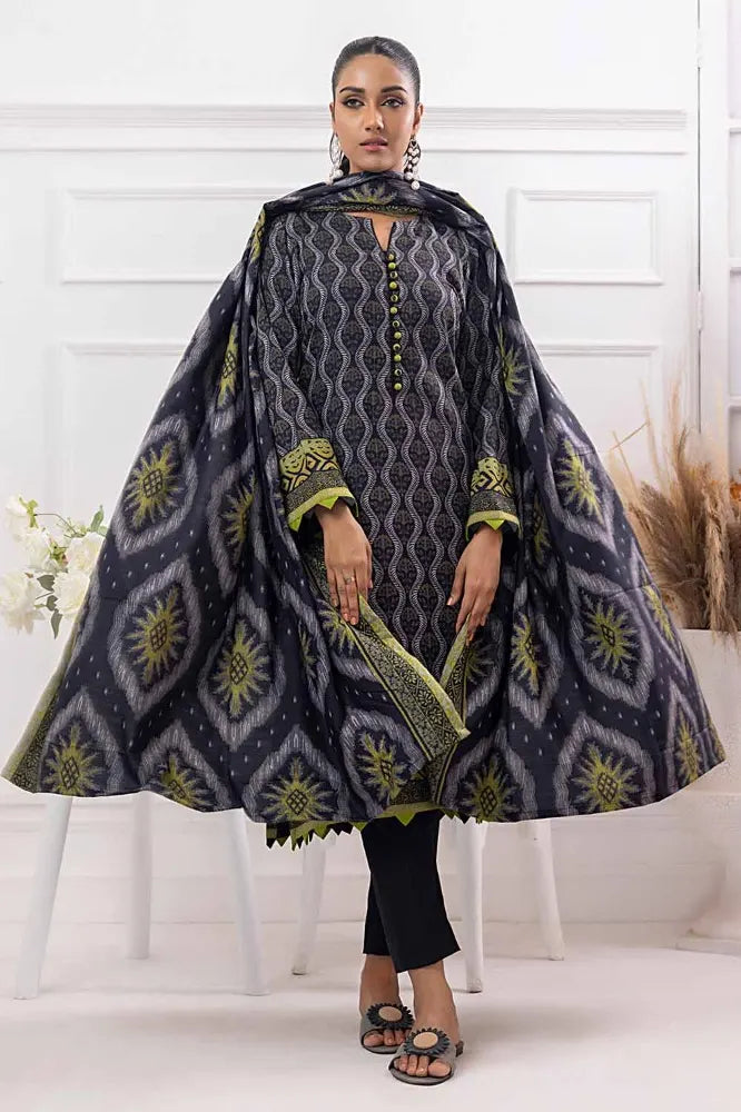 GUL AHMED | 3PC UNSTITCHED PRINTED DHANAK SUIT