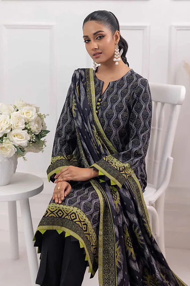 GUL AHMED | 3PC UNSTITCHED PRINTED DHANAK SUIT