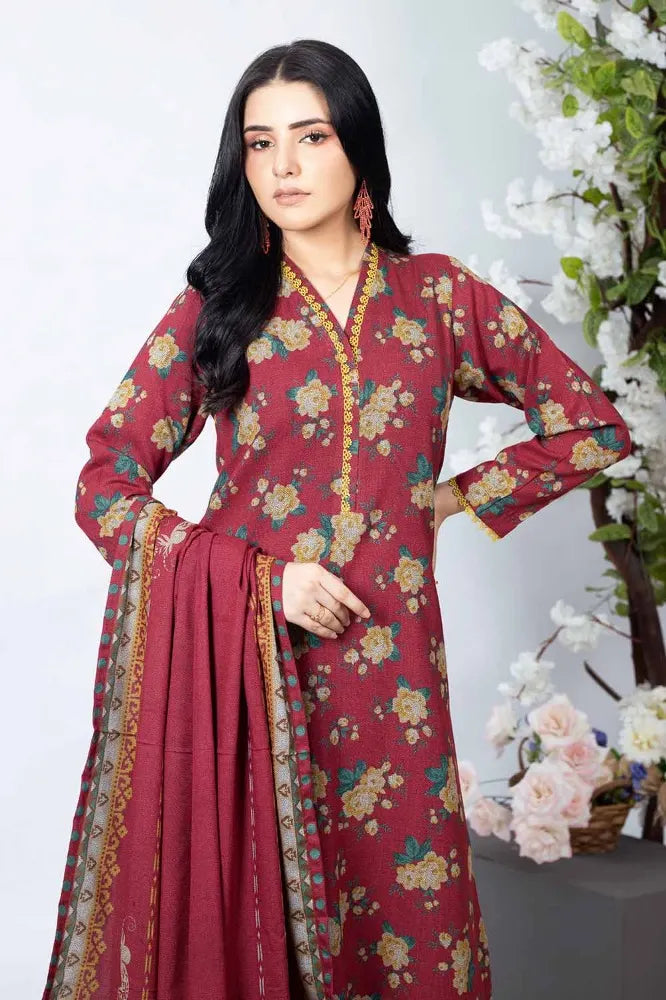 GUL AHMED | 3PC UNSTITCHED PRINTED DHANAK SUIT