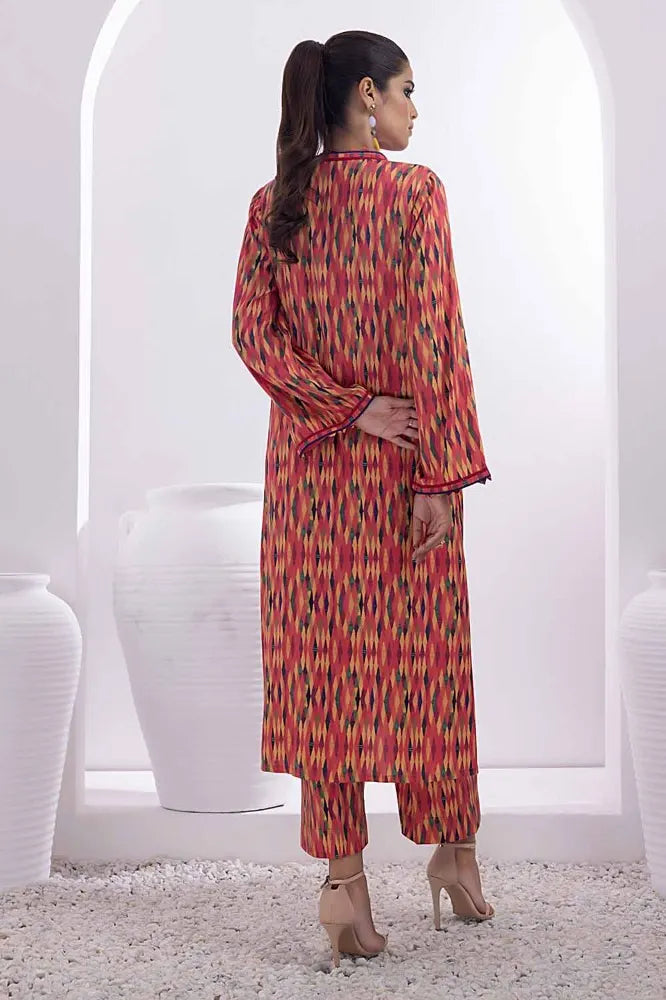 GUL AHMED | 2PC UNSTITCHED PRINTED COTAIL SUIT
