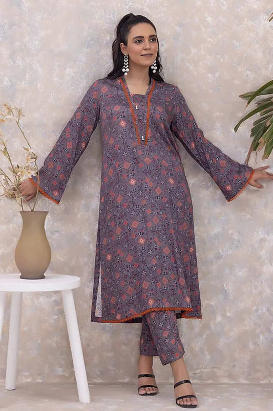 GUL AHMED | 2PC UNSTITCHED PRINTED COTAIL SUIT