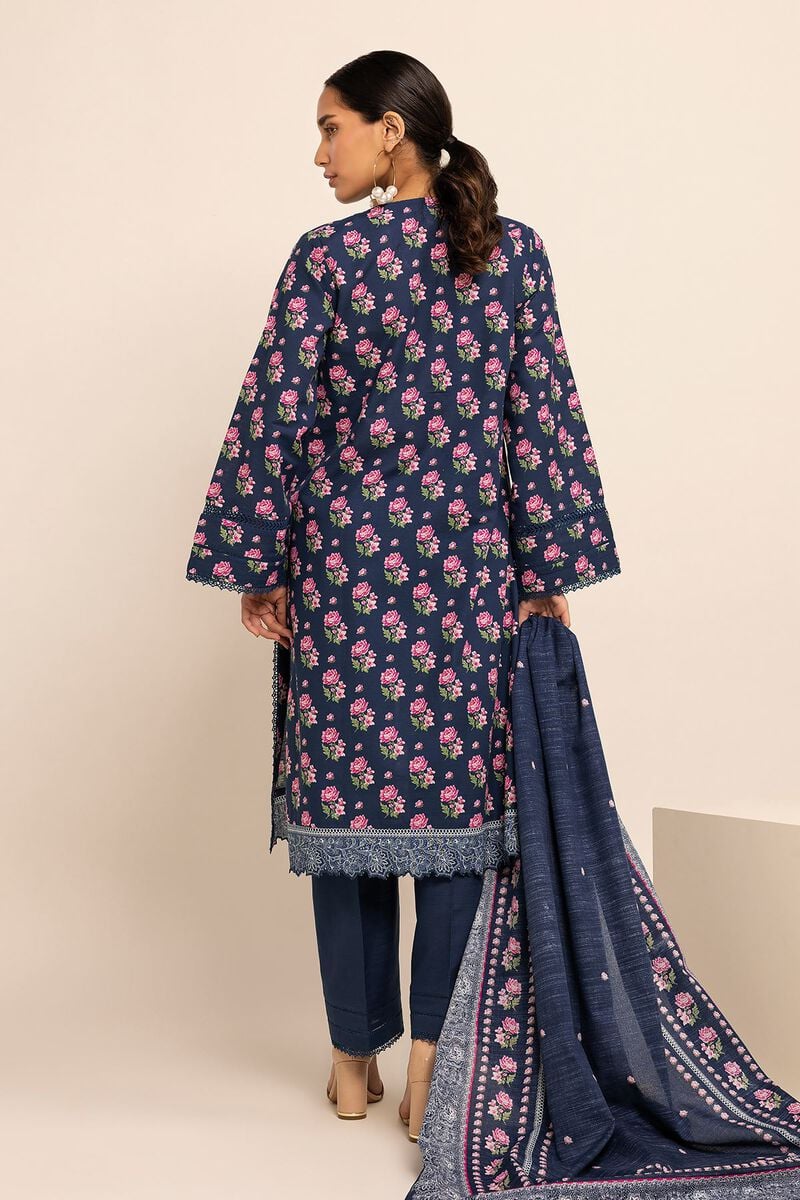 KHAADI | UNSTITCHED 3 PIECE PRINTED LIGHT KHADDAR SUIT