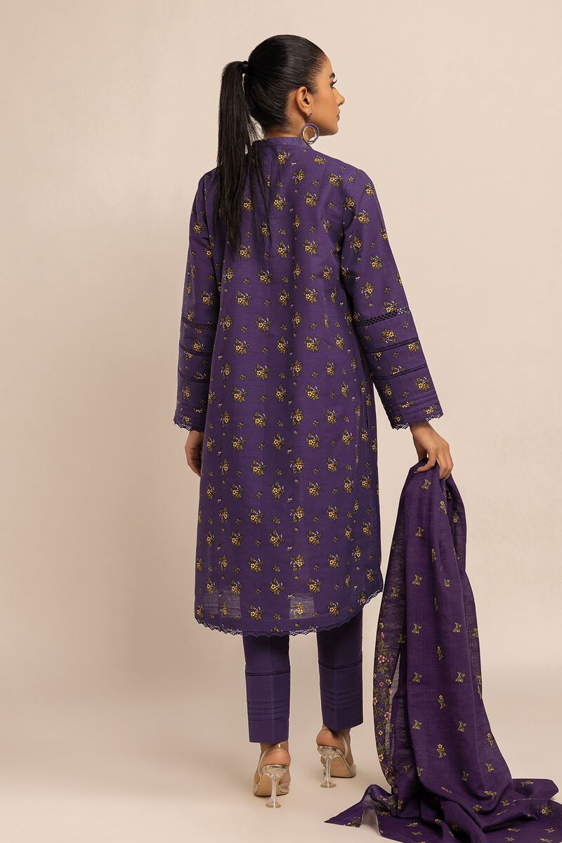 KHAADI | UNSTITCHED 3 PIECE PRINTED KHADDAR SUIT