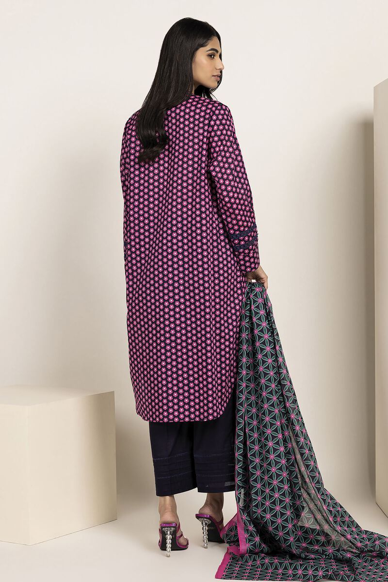 Khaadi | 3 Piece Unstitched Lawn Suit | ALA230825-Black
