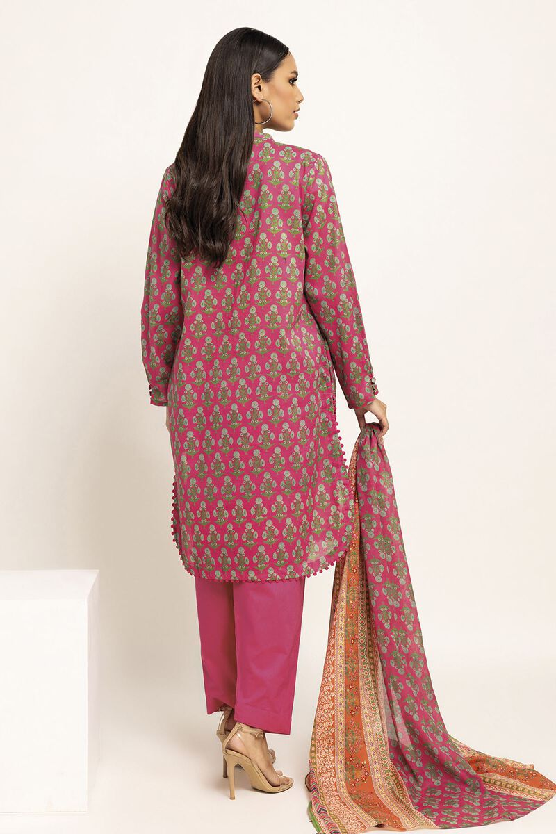 Khaadi | 3 Piece Unstitched Lawn Suit | ALA230901-PINK